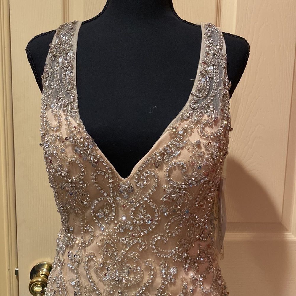 NWT Jasz Couture Beaded Gown Size 10